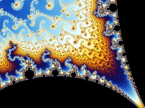 Mandelbrot Set satellite head and shoulder zoom